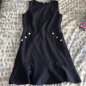 Navy Loft Dress with Pockets